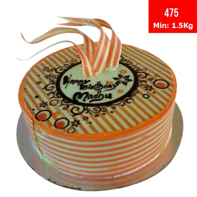 "Round shape Special Cake - code475  (1.5kgs) - Click here to View more details about this Product